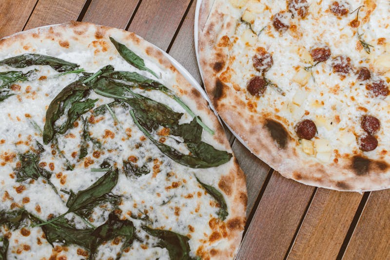 anthony coal fired pizza with crispy smoky crust